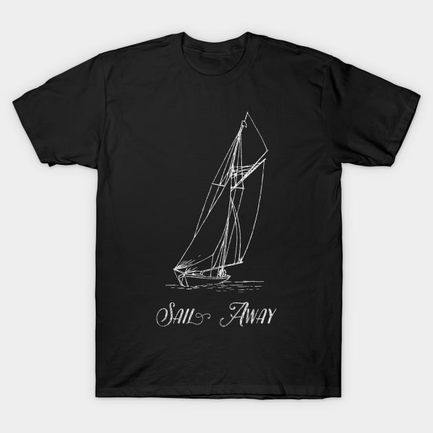 Sailing Boat to Sail Away T-Shirt by SeaAndLight